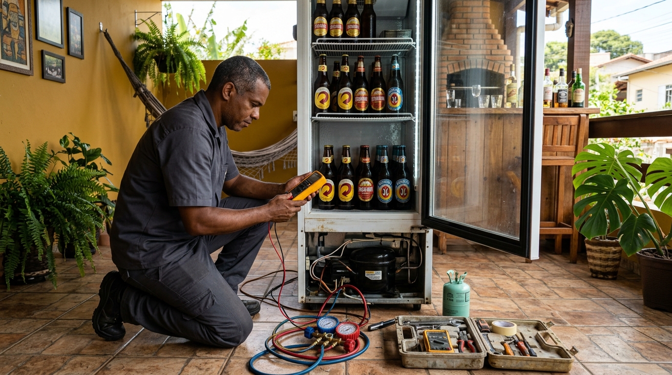 Conserto de placa eletrônica de cervejeira em Manaus‑AM