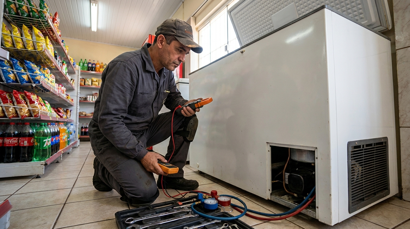 Conserto de placa eletrônica de freezer em Manaus‑AM